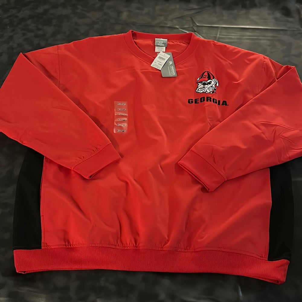 UGA Bulldogs Lightweight Polyester Pullover Size XL